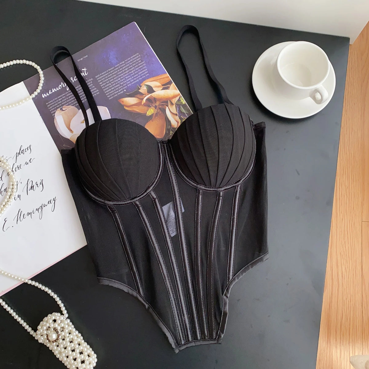 Solid Corset Lingerie Top