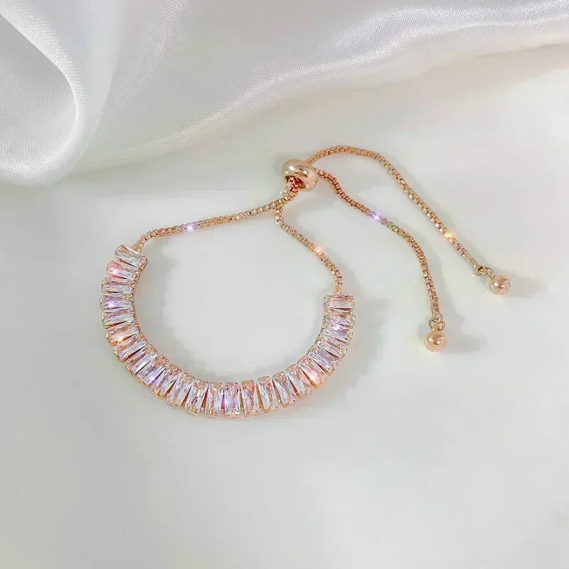 Exquisite Opal Tulip Zircon Bracelet