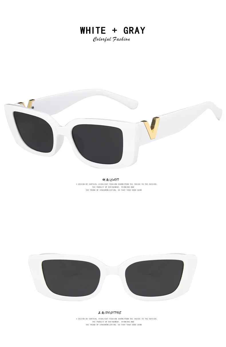 Retro Rectangle Sunglasses