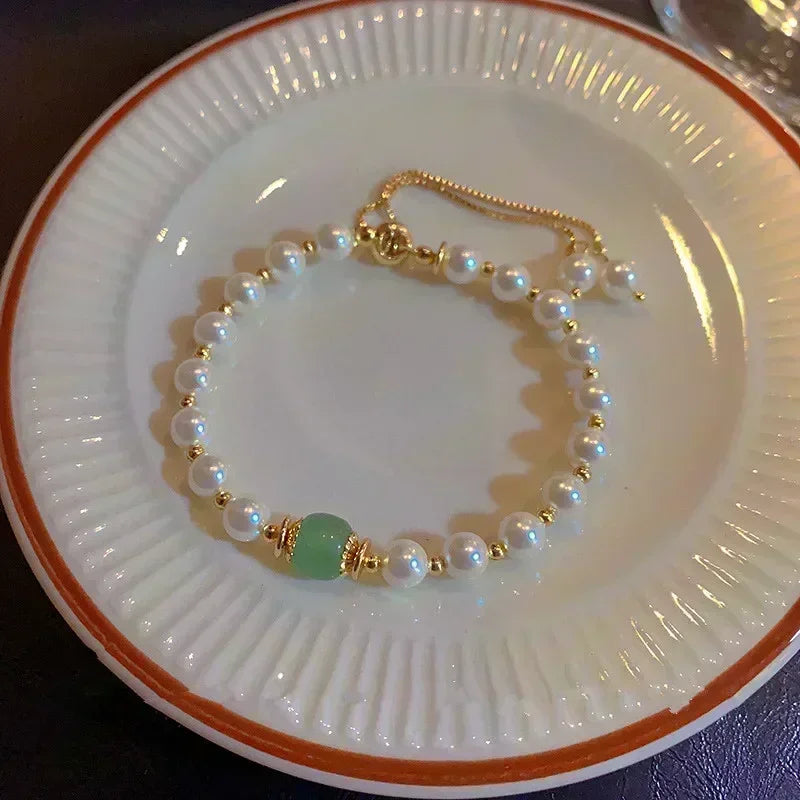 Exquisite Opal Tulip Zircon Bracelet