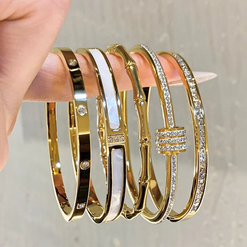 Korean Light Luxury White Shellfis Board Bracelet