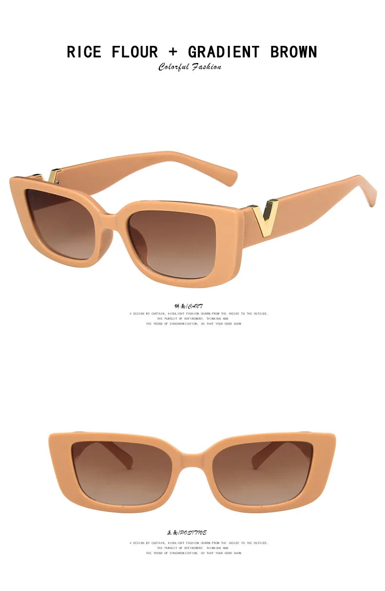 Retro Rectangle Sunglasses