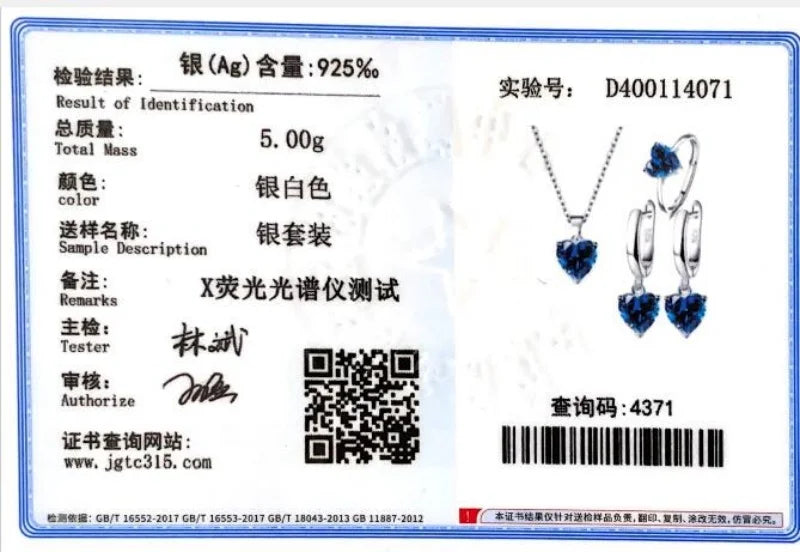 925 Sterling Silver Jewelry Sets