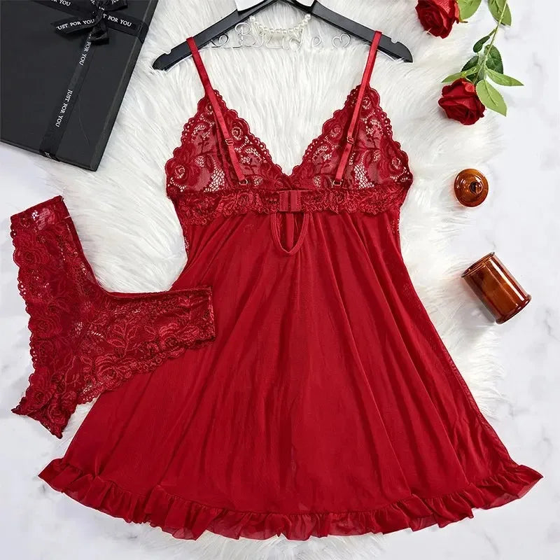 Tulle Suspenders Exquisite Women's Lingerie