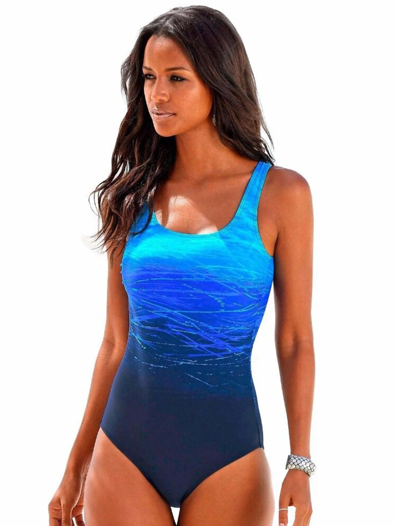 Print Sport One Piece Swimsuit