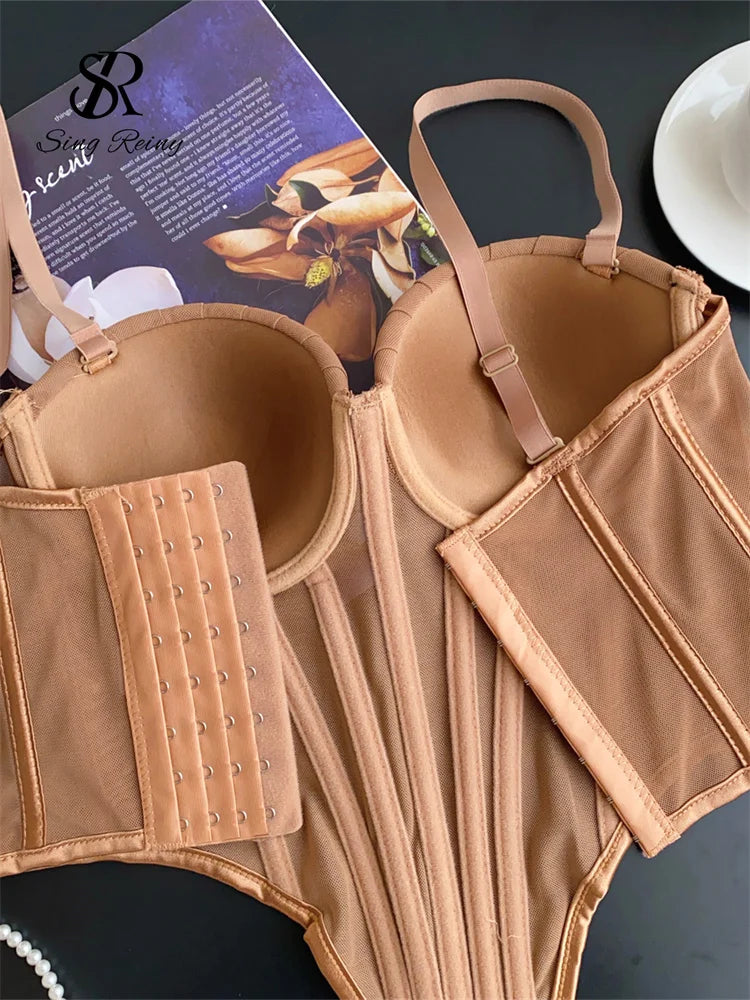 Solid Corset Lingerie Top