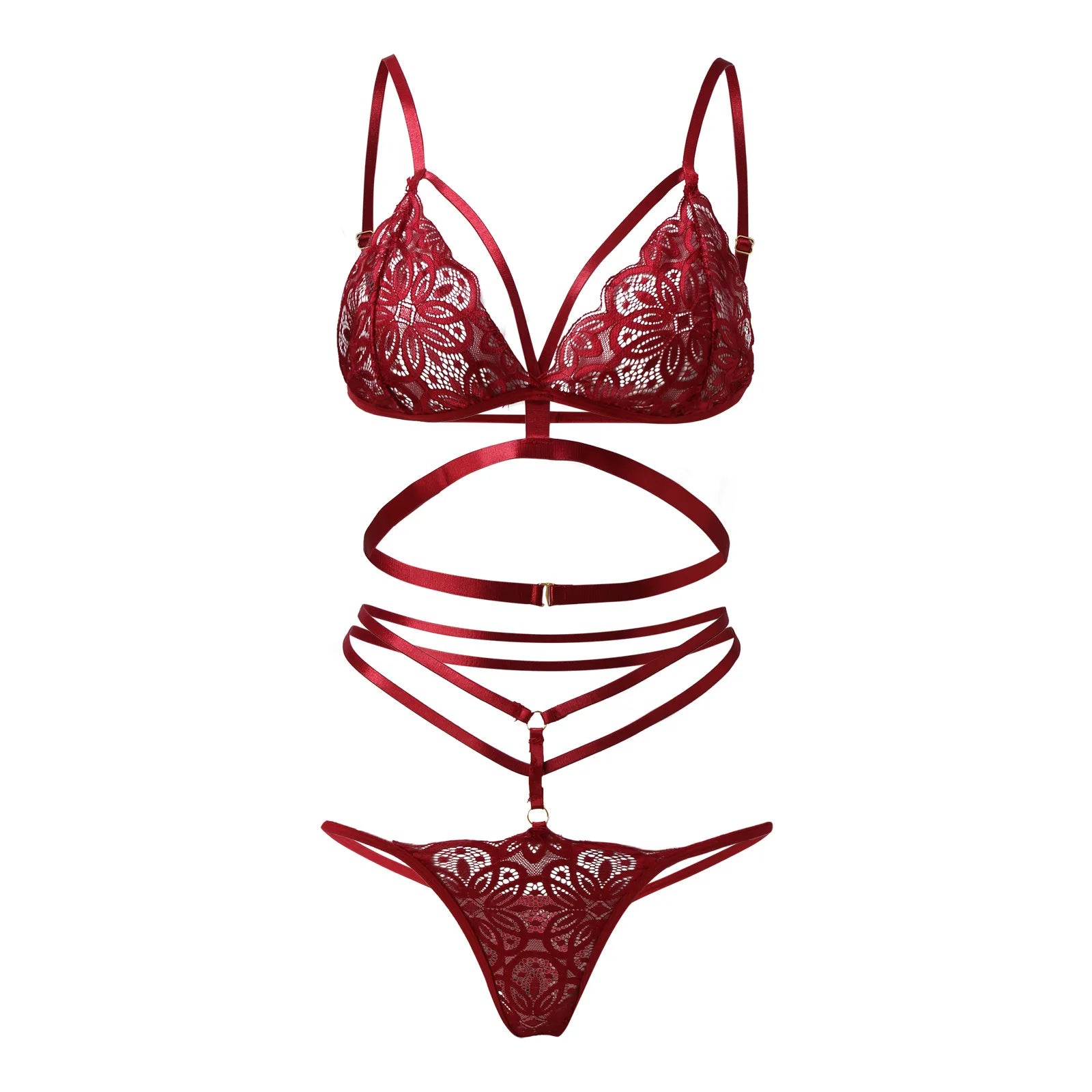 Wire Free Women Sexy Lace Lingerie