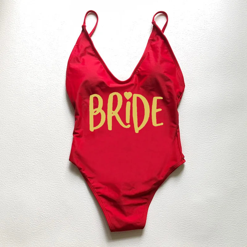 One Piece Sexy Padded Swimwear