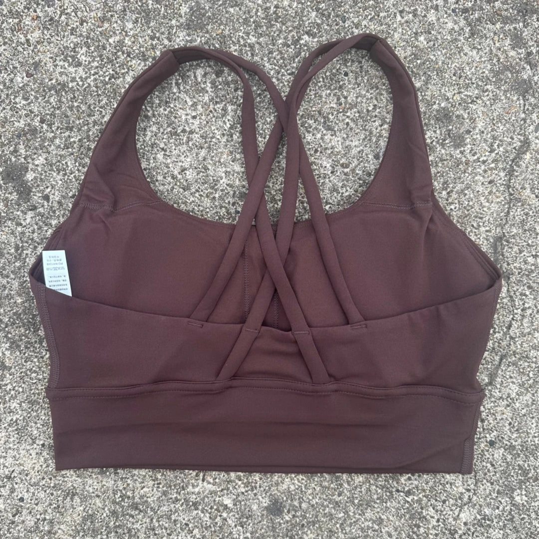 Solid Color Fitness Sport Bra