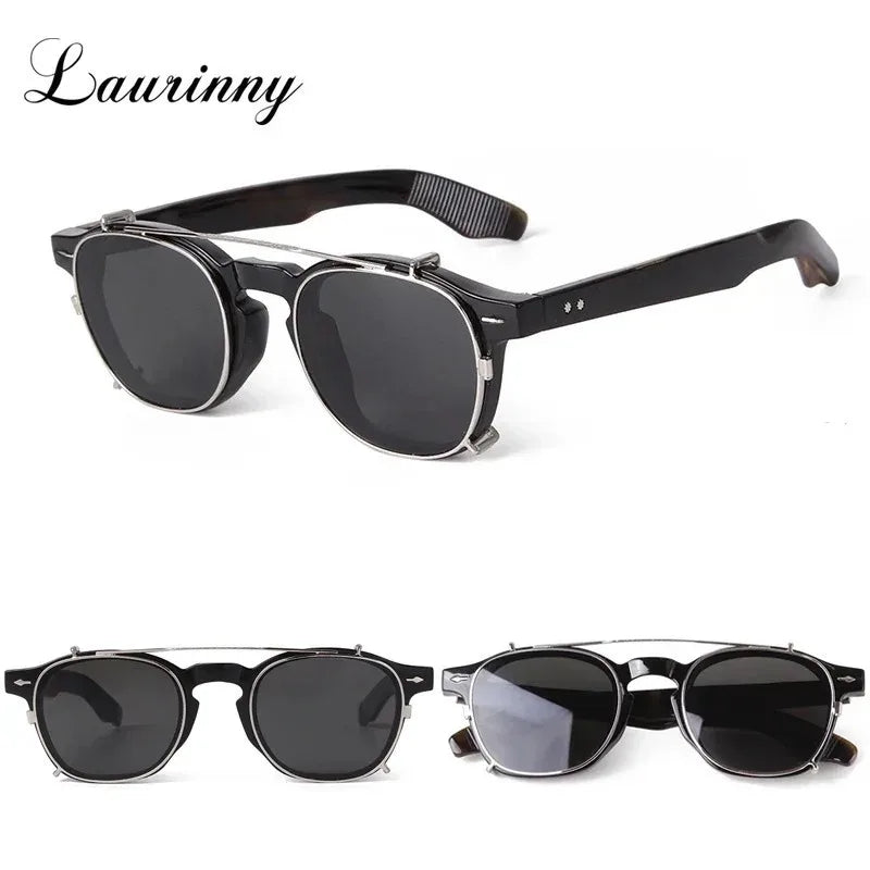 Vintage Rivet Steampunk Clip on Sunglasses