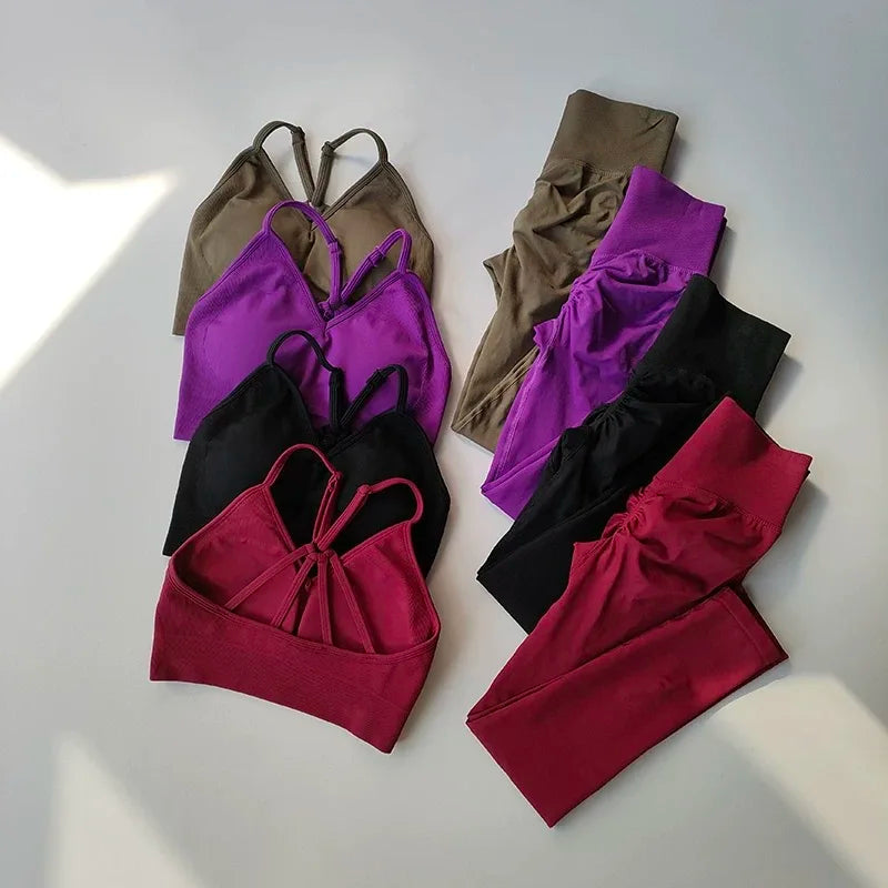 Olivia Peach High Waisted Hip Lifting Exercise Suit