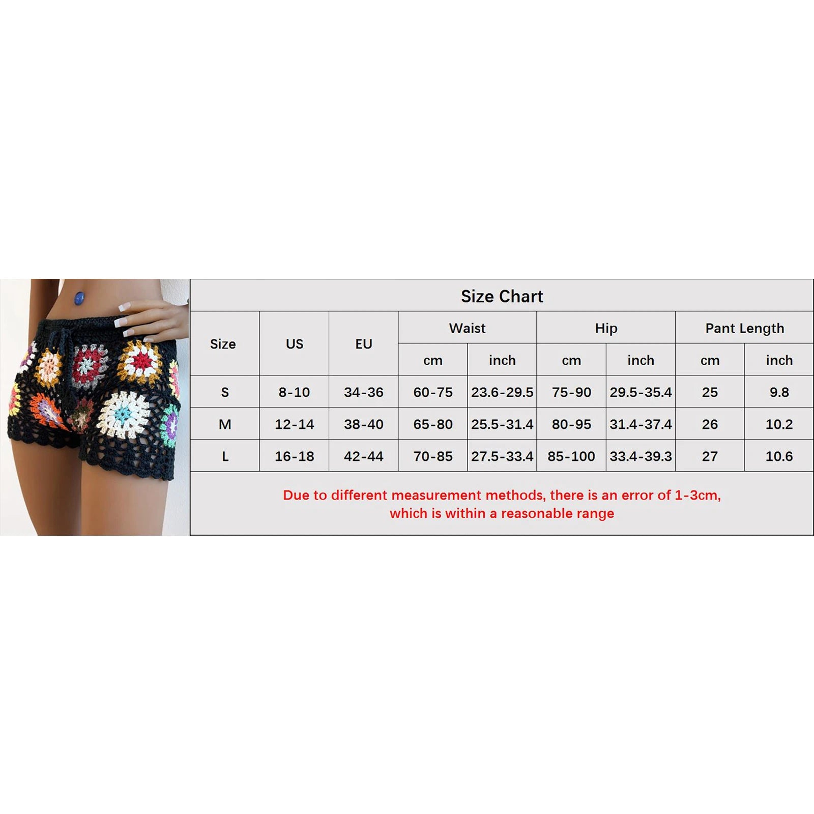 Women Knit Crochet Beach Shorts
