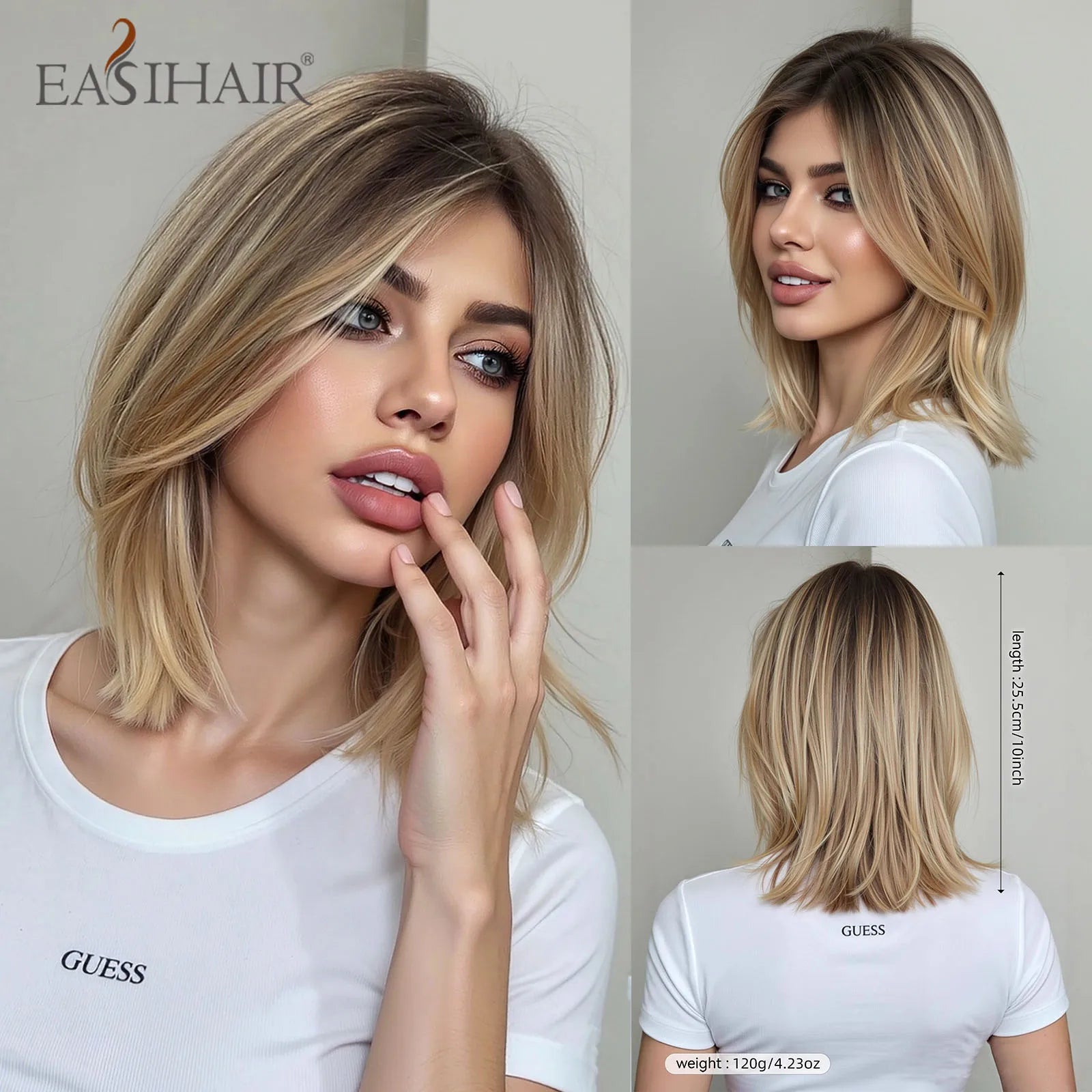 Glamora Short Straight Bob Hair Wigs