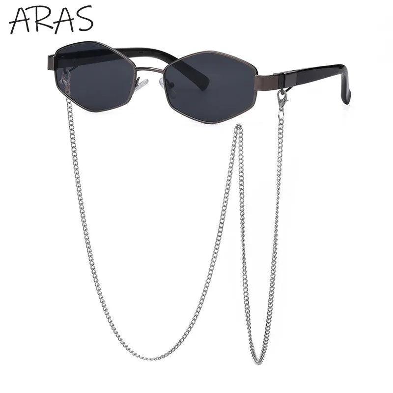Retro Small Frame Hexagon Sunglasses