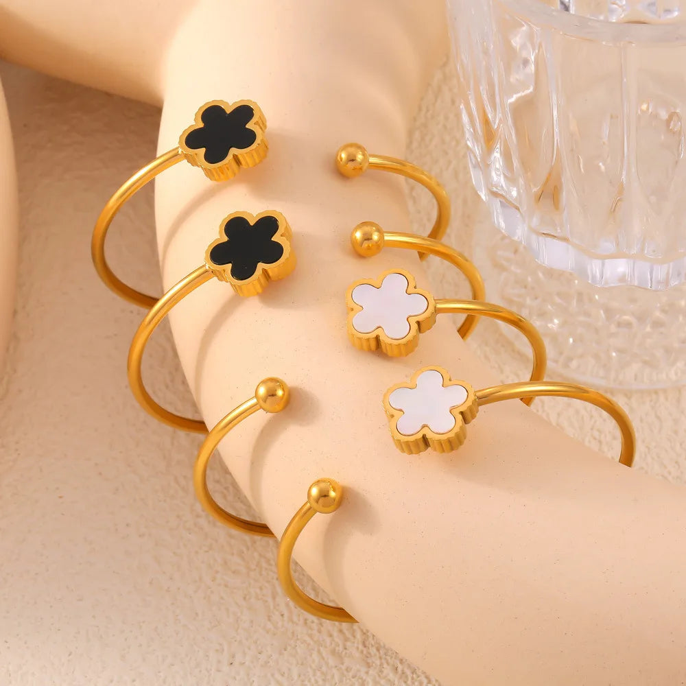 Korean Light Luxury White Shellfis Board Bracelet