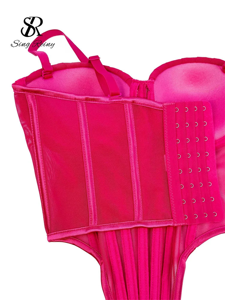 Solid Corset Lingerie Top