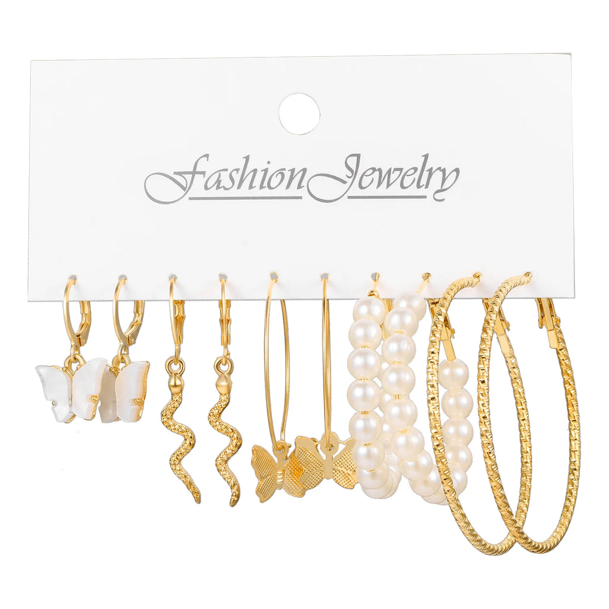 Boho Big Circle Hoop Earring Set