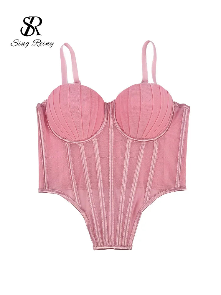 Solid Corset Lingerie Top
