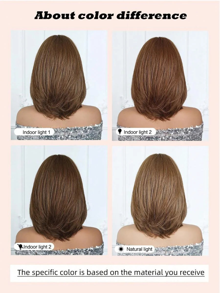 Glamora Short Straight Bob Hair Wigs