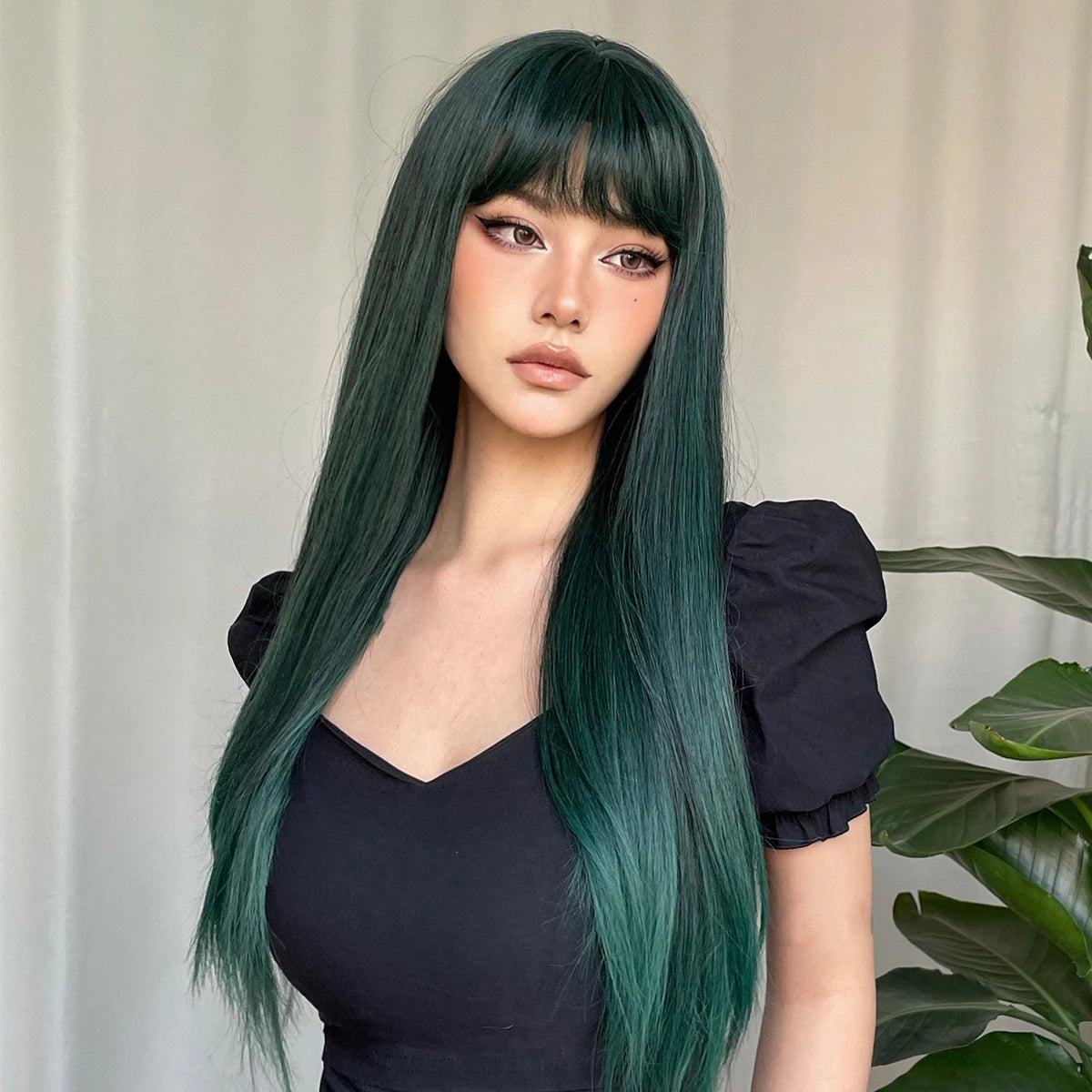 Light Wine Red Synthetic Wigs