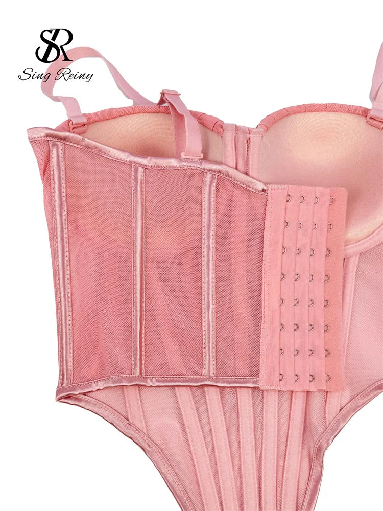 Solid Corset Lingerie Top
