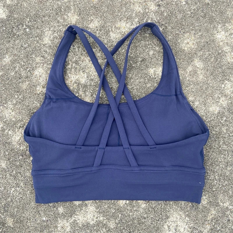 Solid Color Fitness Sport Bra