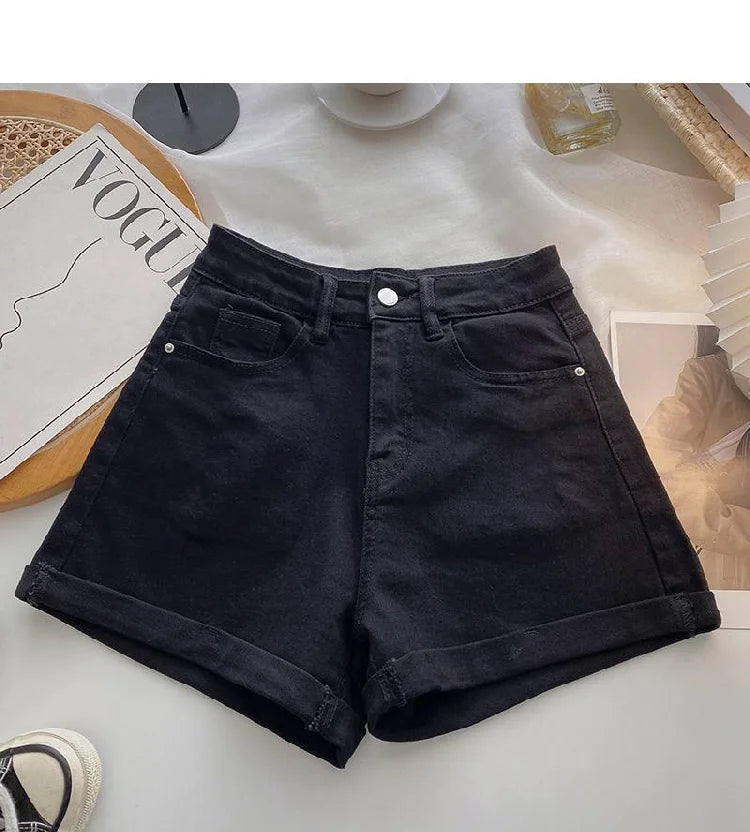 High Waist Wide Leg ort Jeans
