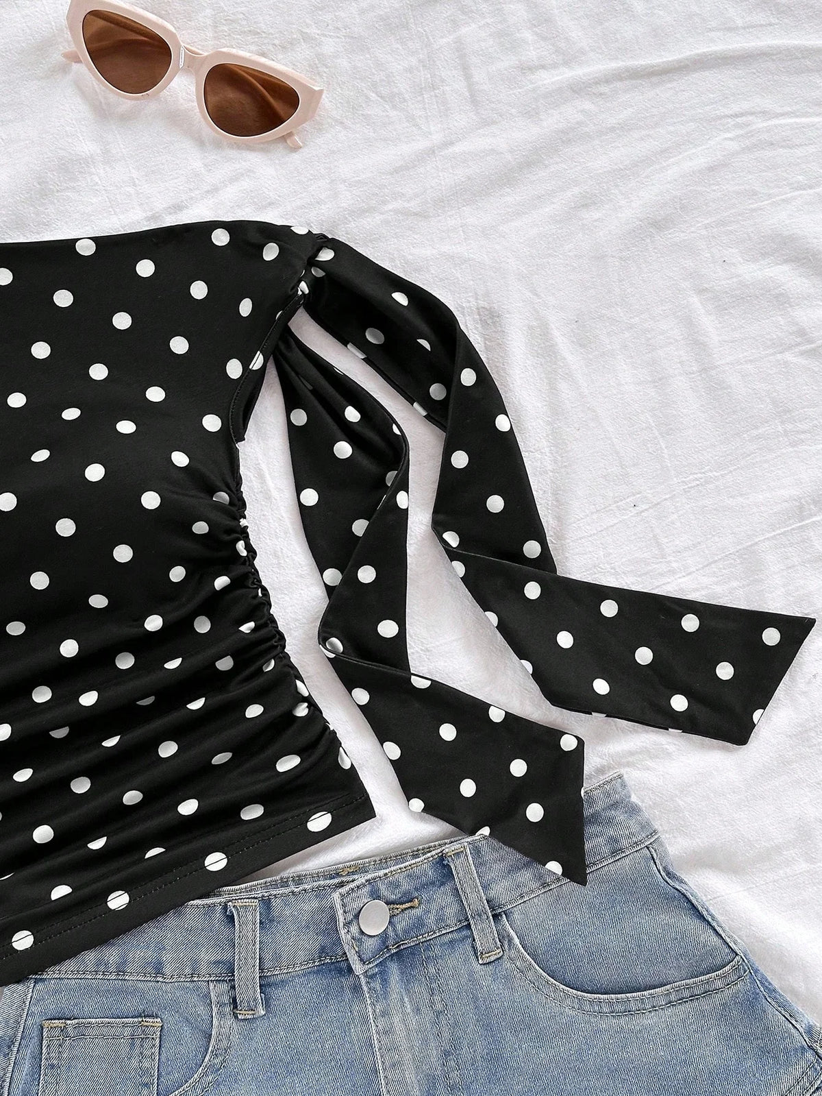Polka Dot Short Top