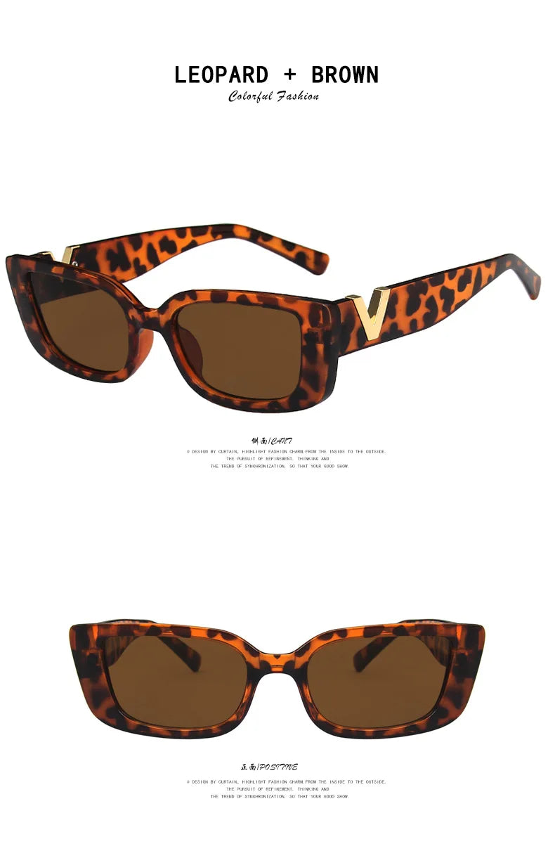 Retro Rectangle Sunglasses