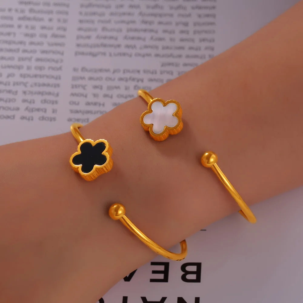 Korean Light Luxury White Shellfis Board Bracelet