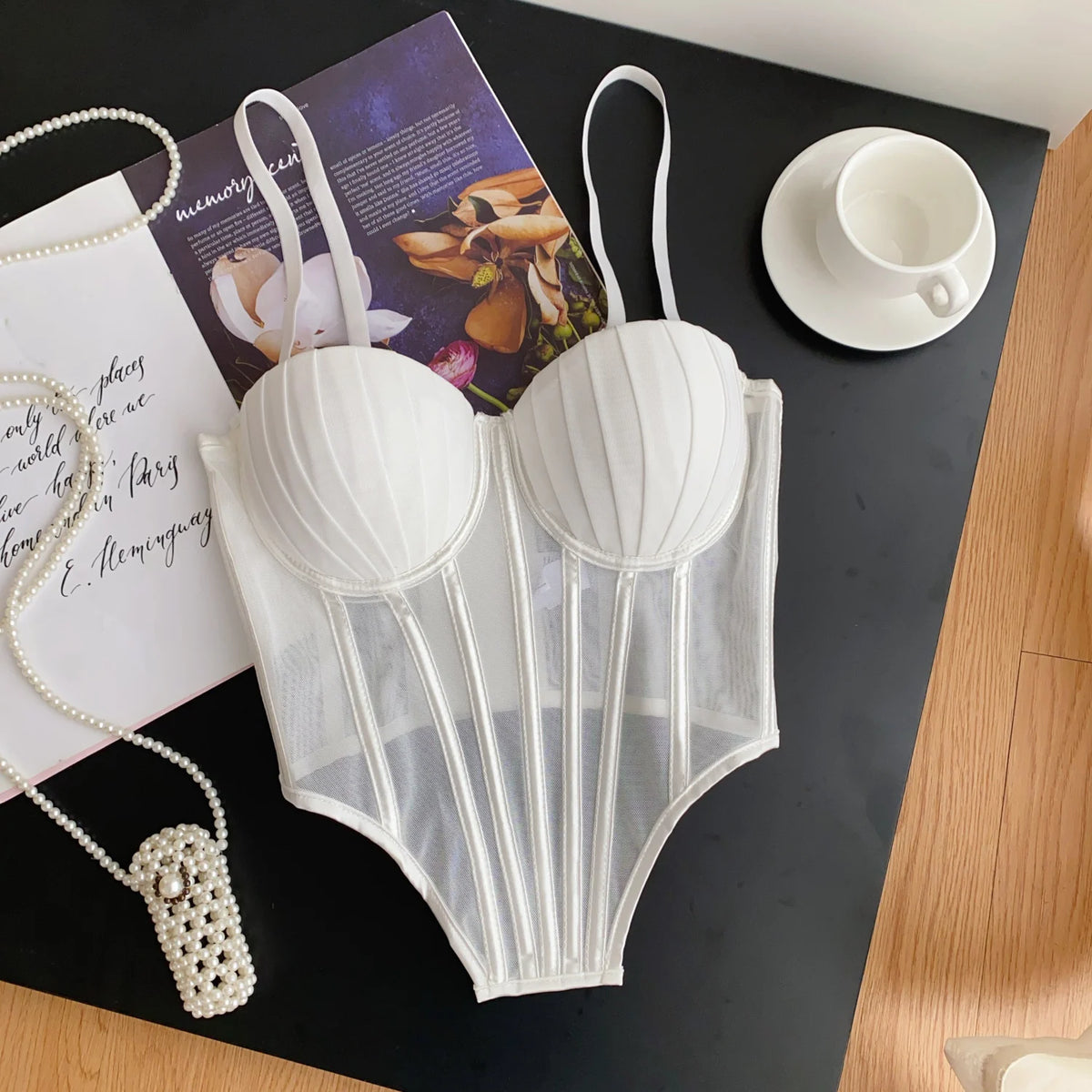 Solid Corset Lingerie Top