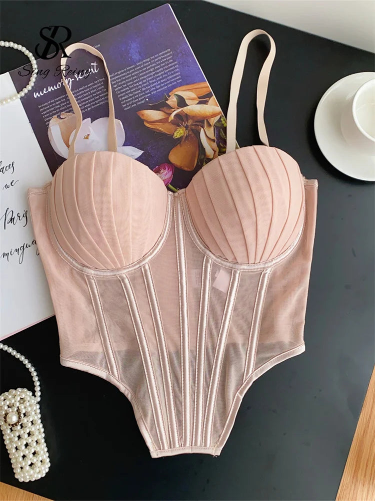 Solid Corset Lingerie Top