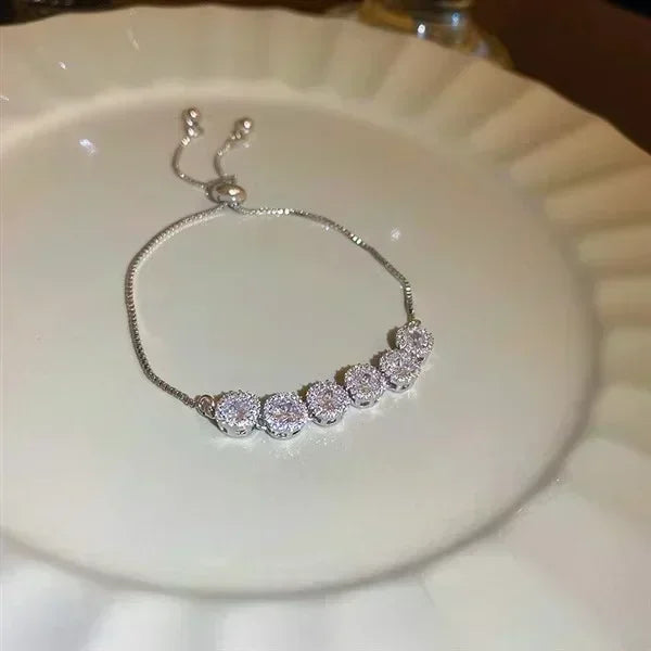 Exquisite Opal Tulip Zircon Bracelet