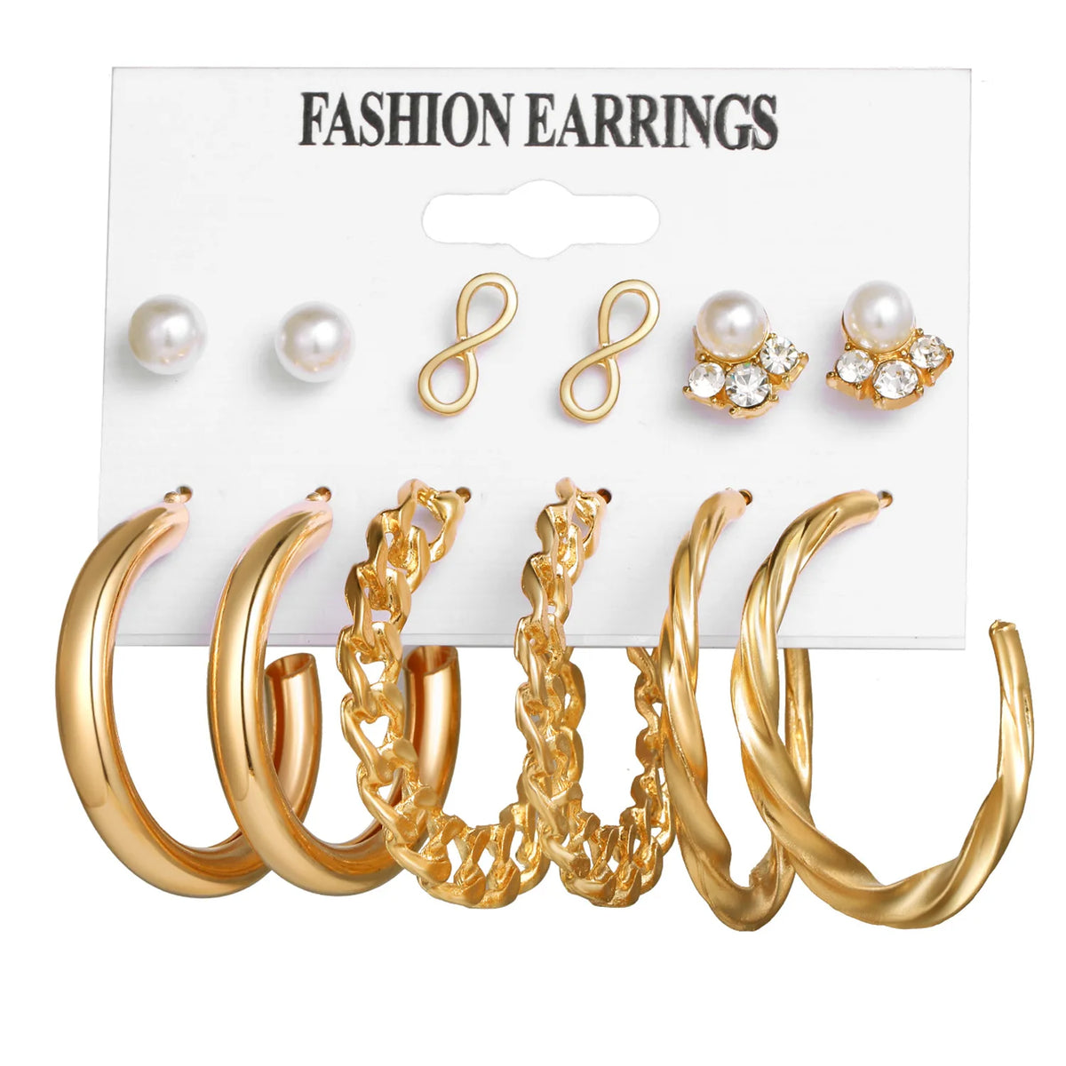 Boho Big Circle Hoop Earring Set