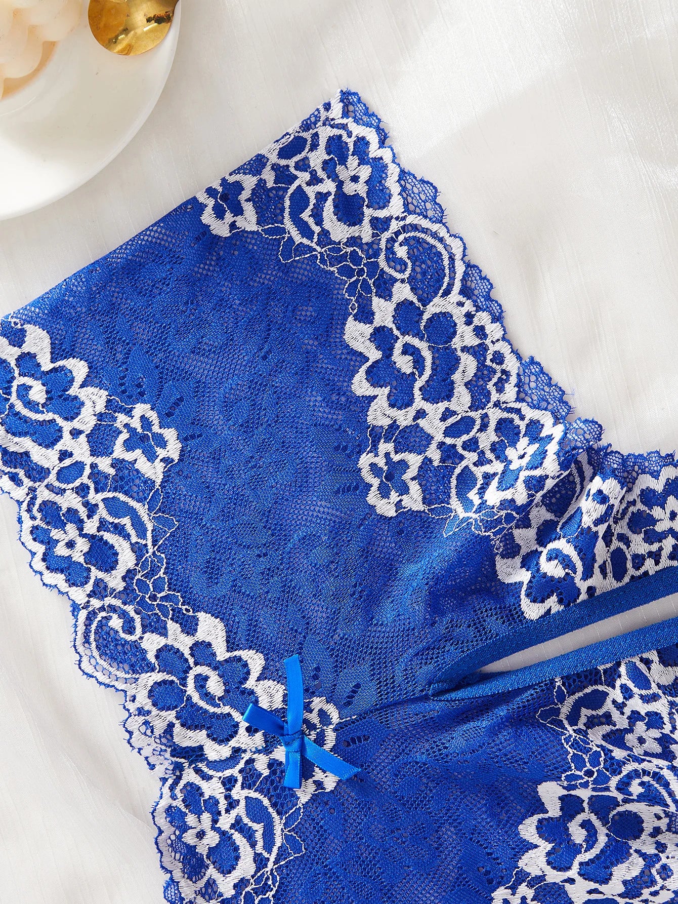 Lace Contrast Color Lingerie