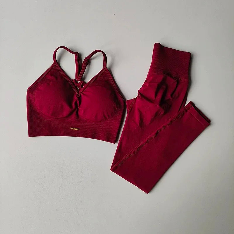 Olivia Peach High Waisted Hip Lifting Exercise Suit