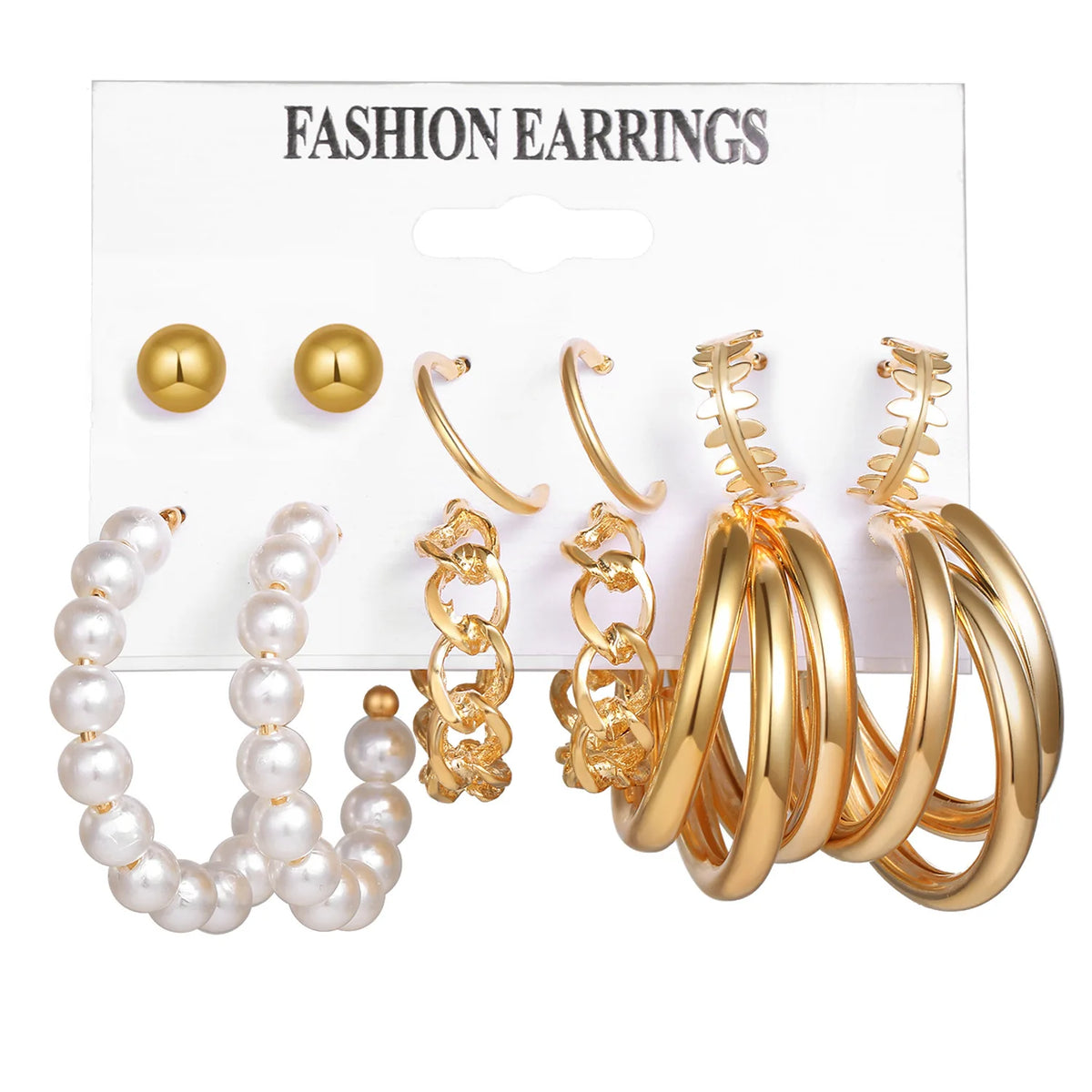 Boho Big Circle Hoop Earring Set