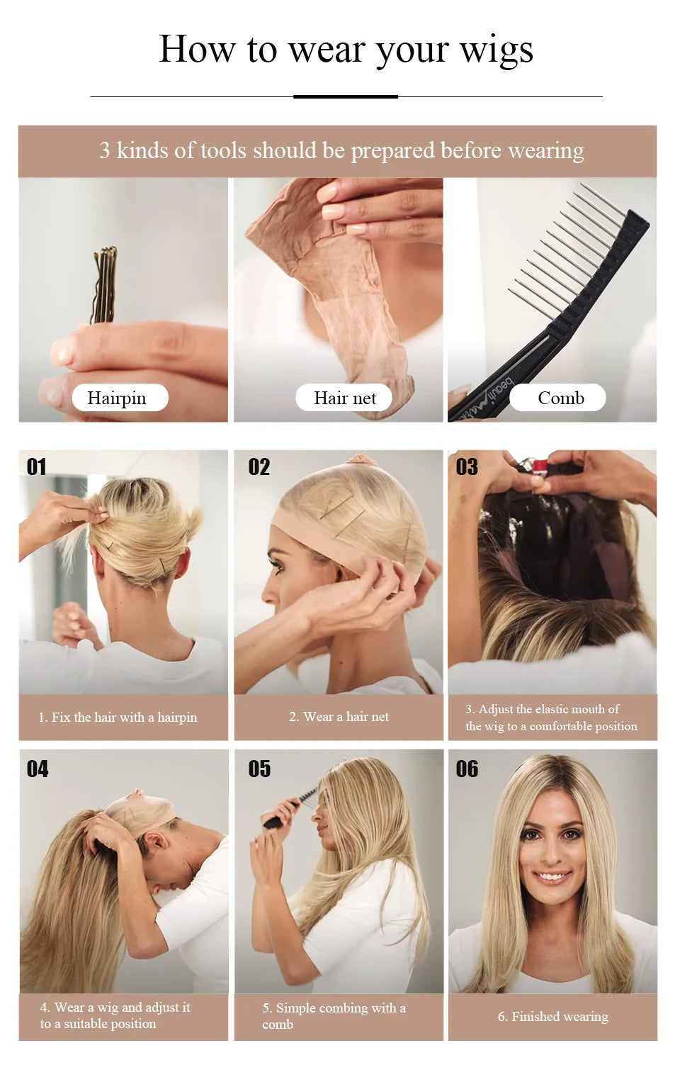 Glamora Short Straight Bob Hair Wigs