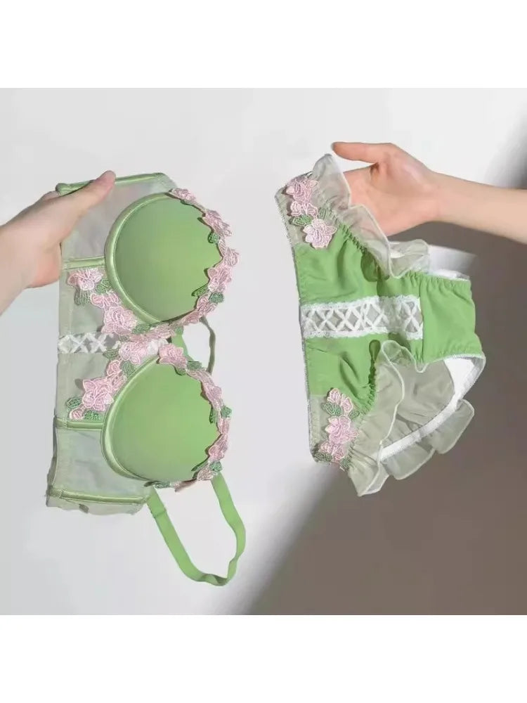 Amelia Vintage Floral Lingerie Set