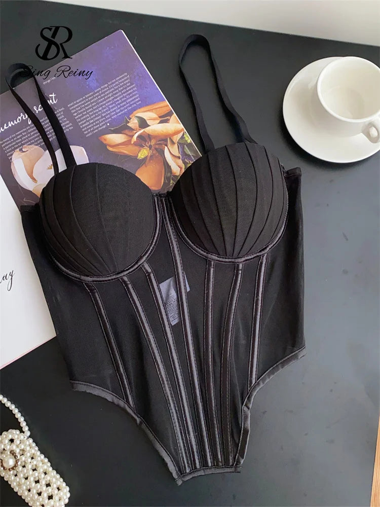 Solid Corset Lingerie Top