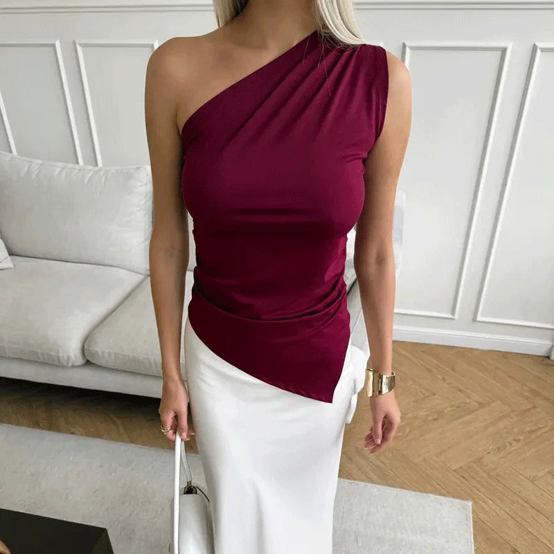 Off Shoulder Split Tops