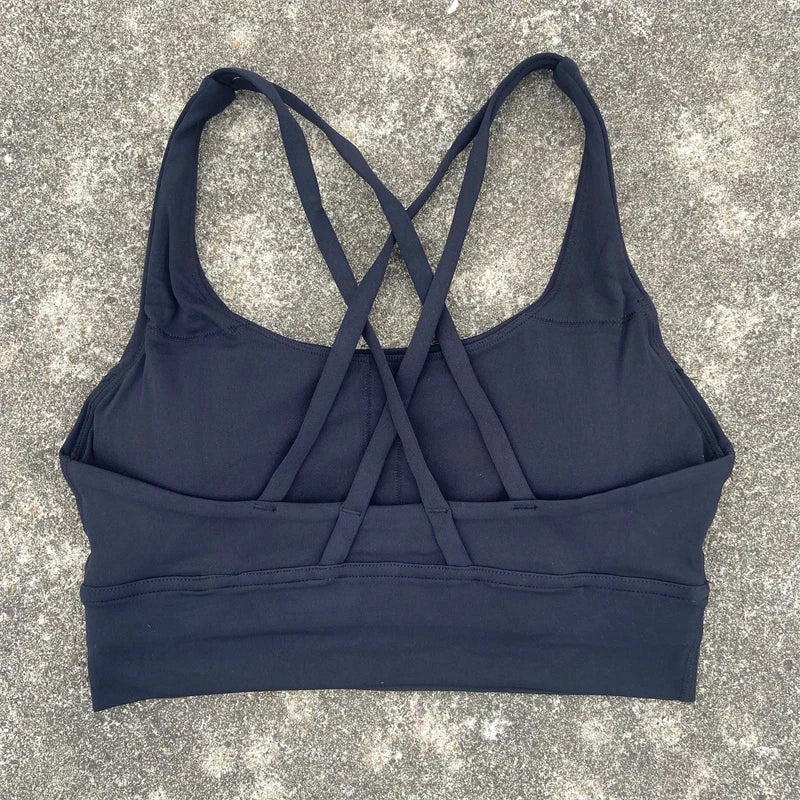 Solid Color Fitness Sport Bra