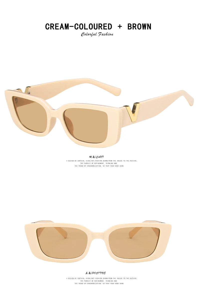Retro Rectangle Sunglasses