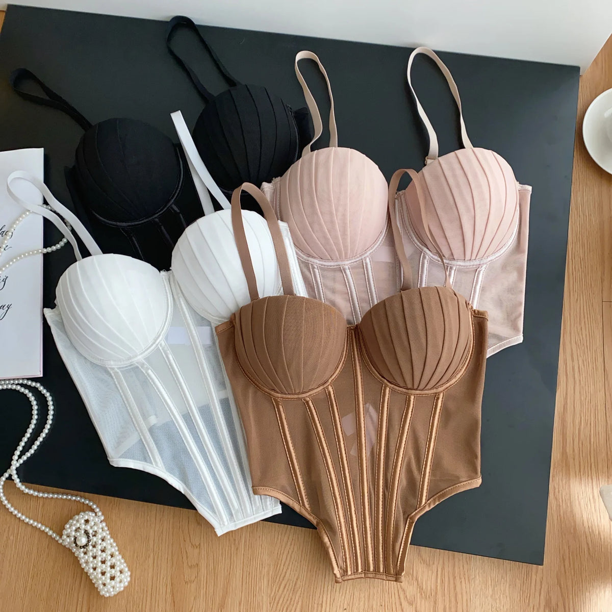 Solid Corset Lingerie Top