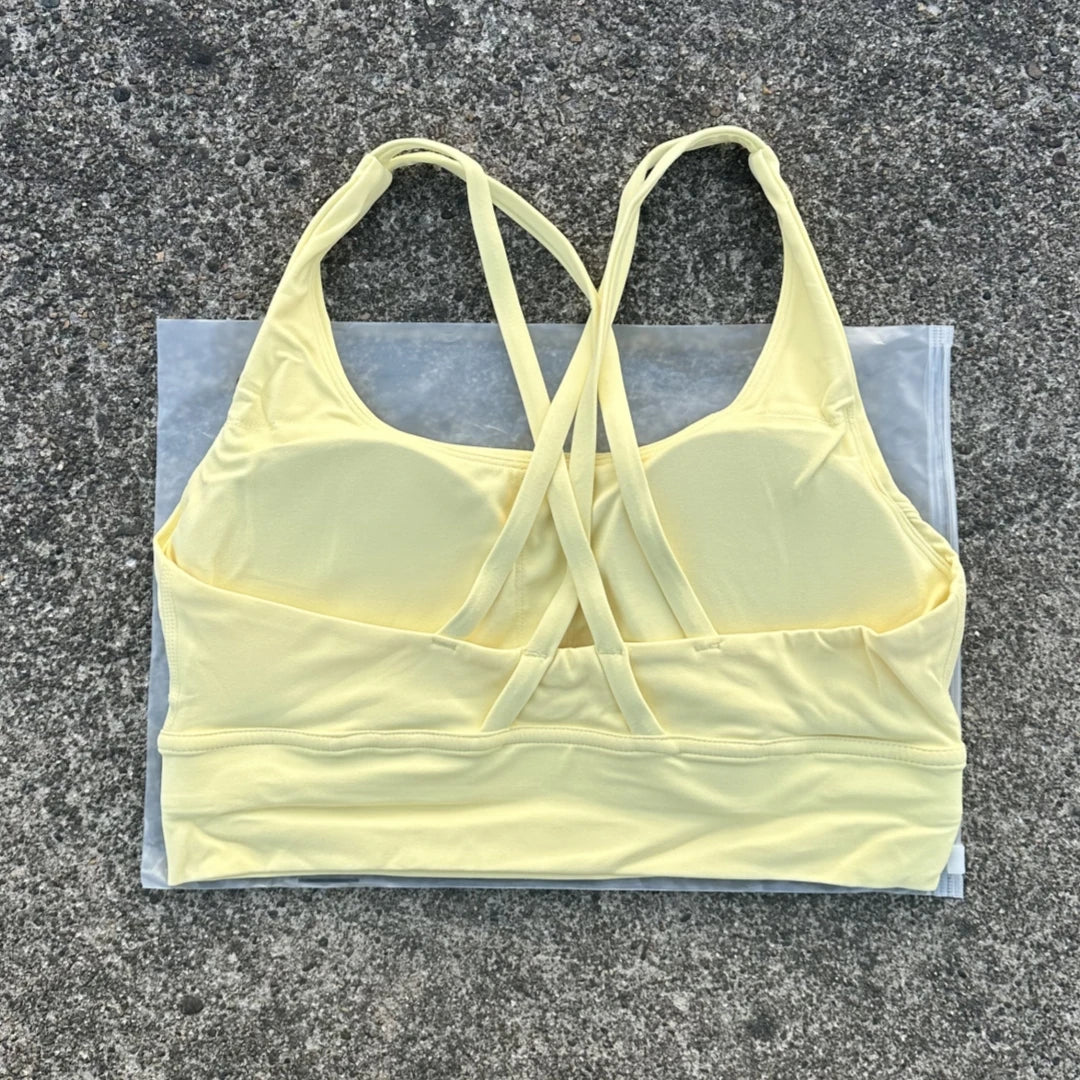 Solid Color Fitness Sport Bra