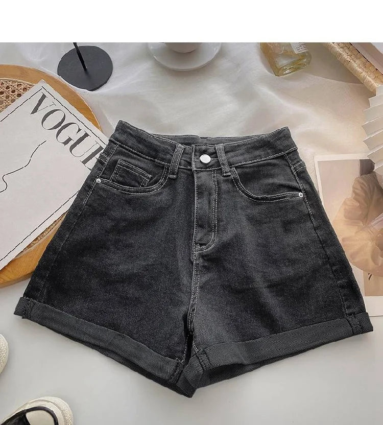 High Waist Wide Leg ort Jeans