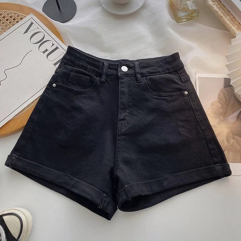 High Waist Wide Leg ort Jeans
