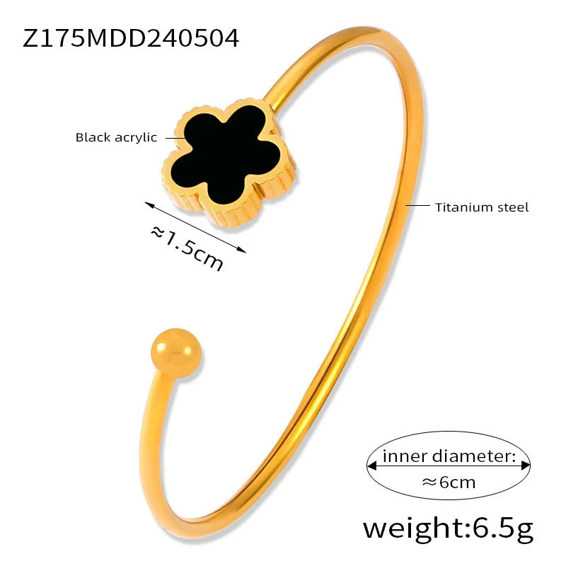 Korean Light Luxury White Shellfis Board Bracelet