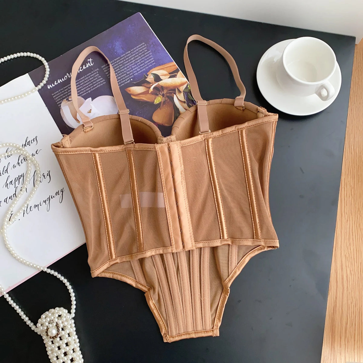 Solid Corset Lingerie Top