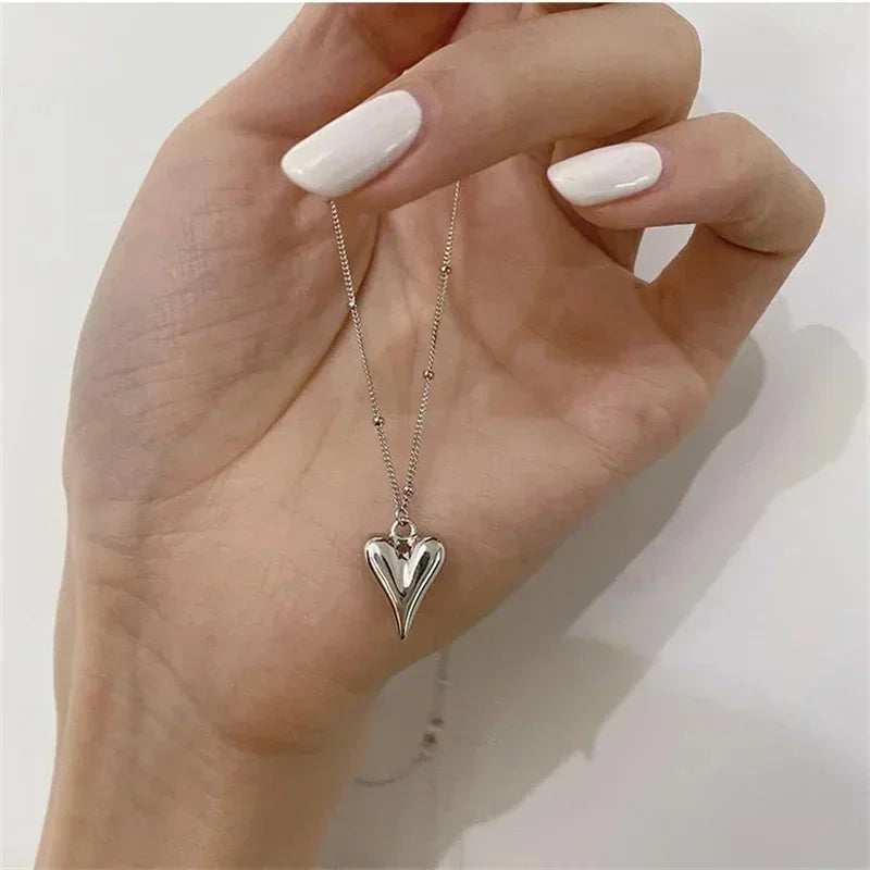 Gold Color Stainless Steel Water Drop Tassel Pendant
